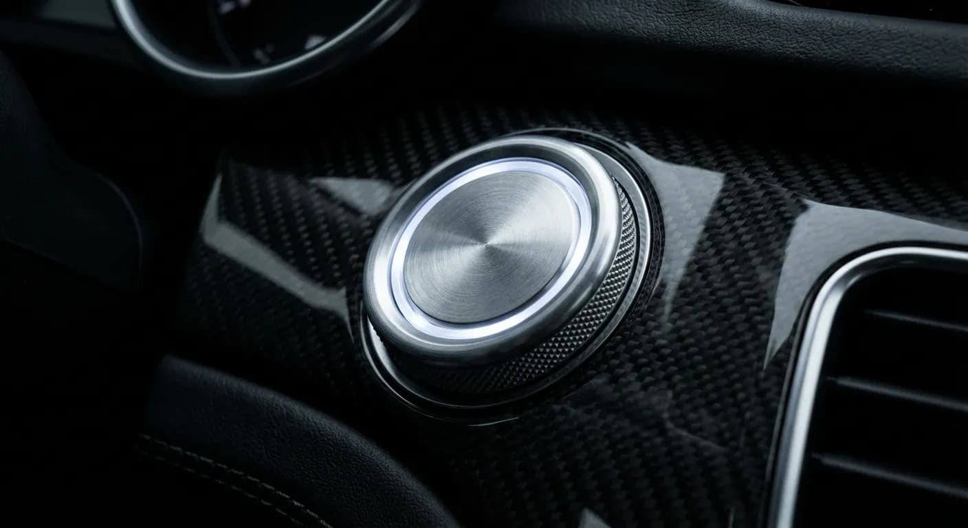 Guida esperta: significato e vantaggi assicurativi Gros plan du bouton de démarrage d'une voiture moderne